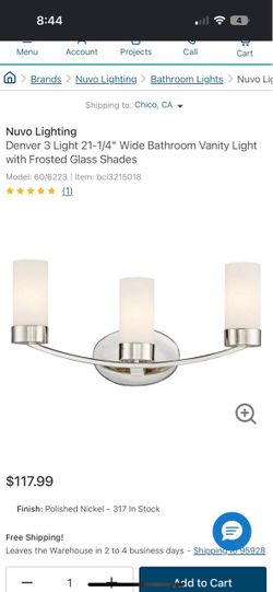 Denver 3 Light 21-1/4" Wide Bathroom Vanity Light with Frosted Glass Shades