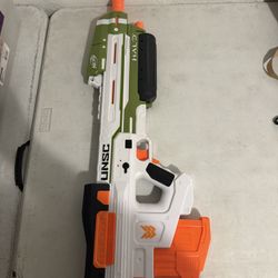 NERF UNSC Halo MA40 Motorized Dart Blaster Cosplay Gun 