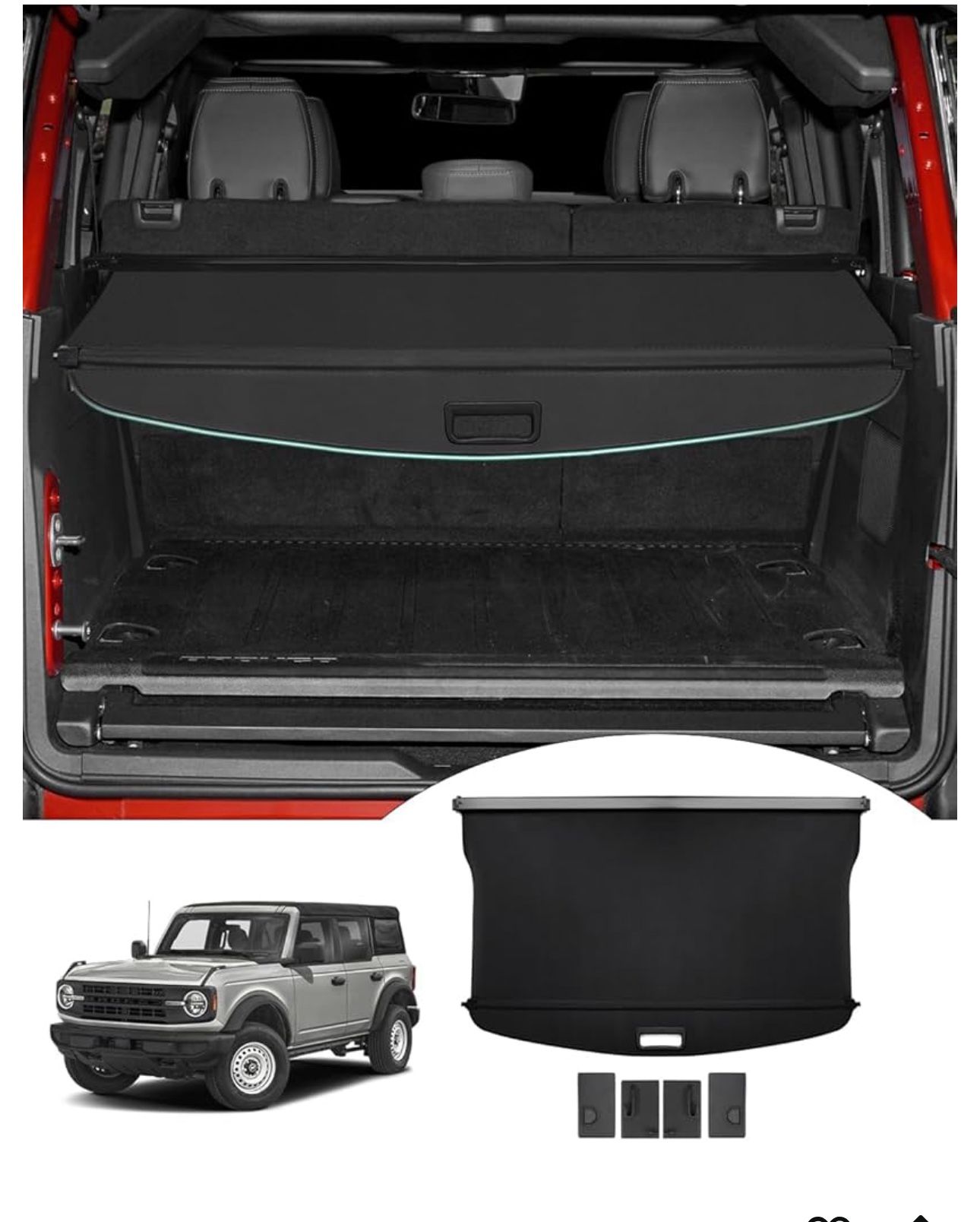 Powerty Cargo Cover for Ford Bronco