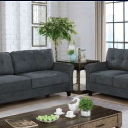 Brand New Grey Sofa and Loveseat