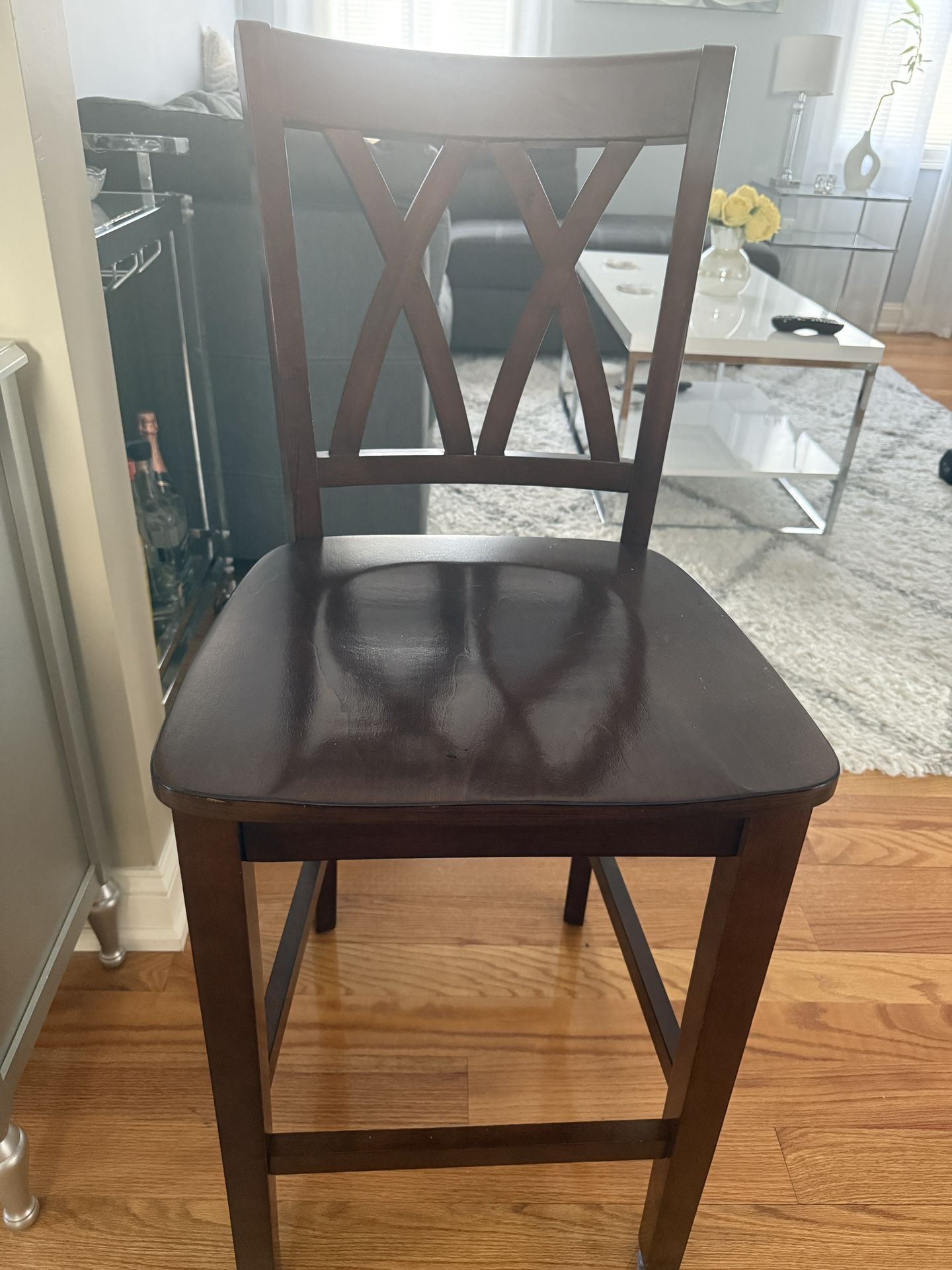 4 Chairs and high top table - $50