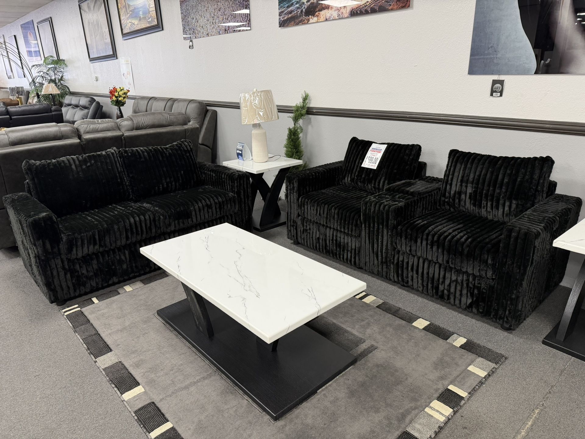 Black Sofa & Loveseat 🔥SALE🔥