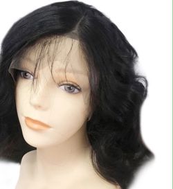 Brazilian loose wave lace front human hair wig