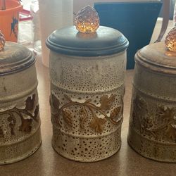 Mayve Tan Coffee/sugar Canisters 