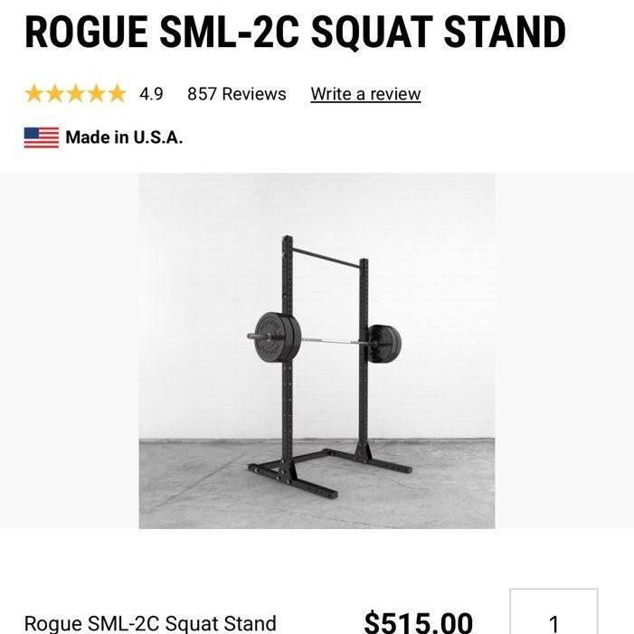 Rogue Fitness Home Gym " Prices Are Listed On The Description "