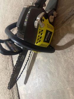 Chainsaw  and  Fiskars polesaw