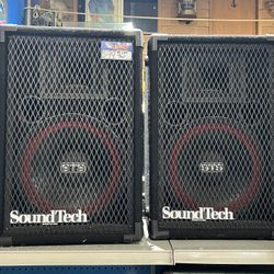 pair of sound tech pa speakers not powered pick up only 