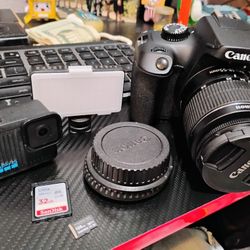 1 Canon Camera 18-55mm, 1 GoPro Bundle 