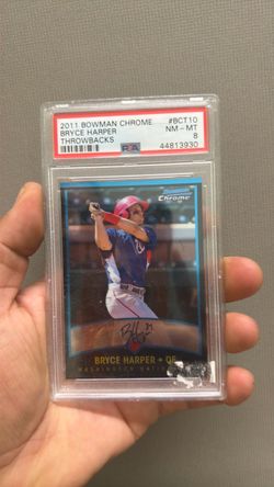 2011 Bowman Chrome Bryce Harper Throwbacks PSA 8