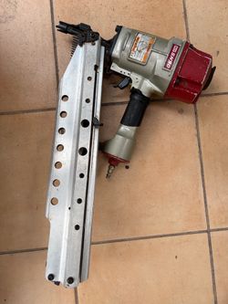 MAX Pneumatic Framing Nailer Silver Red Nail Gun SN90