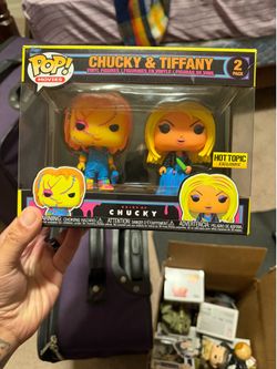 Chucky and Tiffany Funko set Hot Topic edition