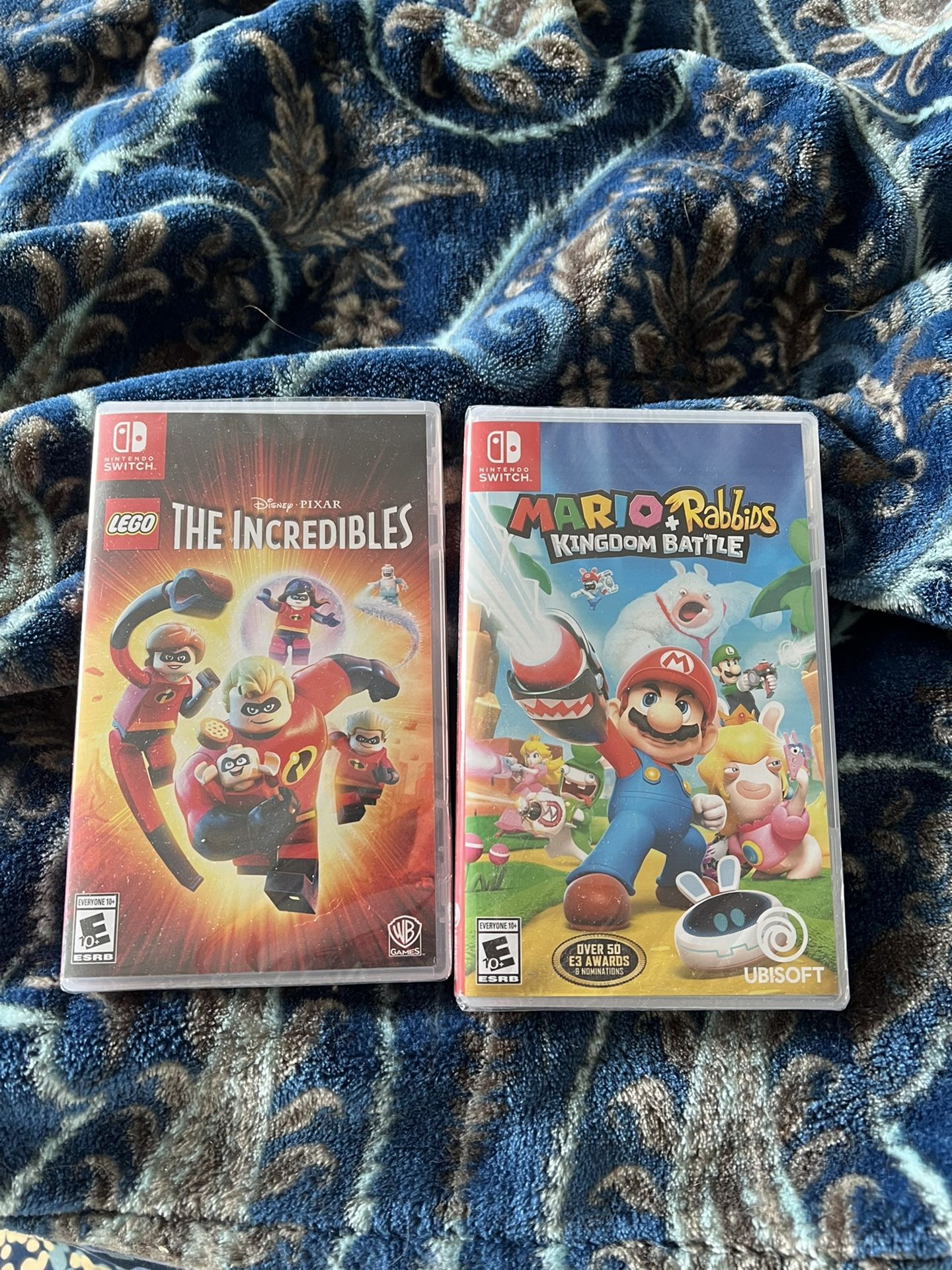 mario rabids kingdom battle and the incredibles nintendo switch SEALED NEW