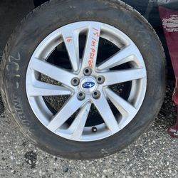 2015 Subaru Impreza 1 Wheel, Trunk Lid, Front Bumper Reinforsment Bar