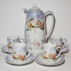 Vintage PK Unity Germany Chocolate Pot Set