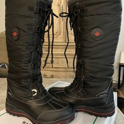 COUGAR Women’s Waterproof “Canuck” Black Snow Boots Size 8 from Canada Org. $145