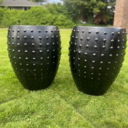 Two Very Large Flower Pots 