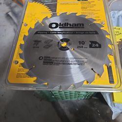 2 - 10" Saw Blades 1 - 10"x24 Tooth & 1 - 10"x40 Tooth In Chandler 