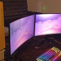 5600G/RX6700XT game/workstaion +two 144hz 24in screen +APC BACKUP