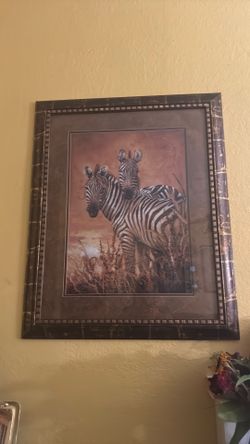 Zebra pictures frame