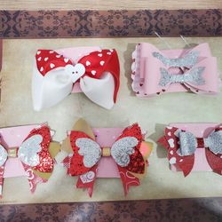 Valentines Day Handmade Bows
