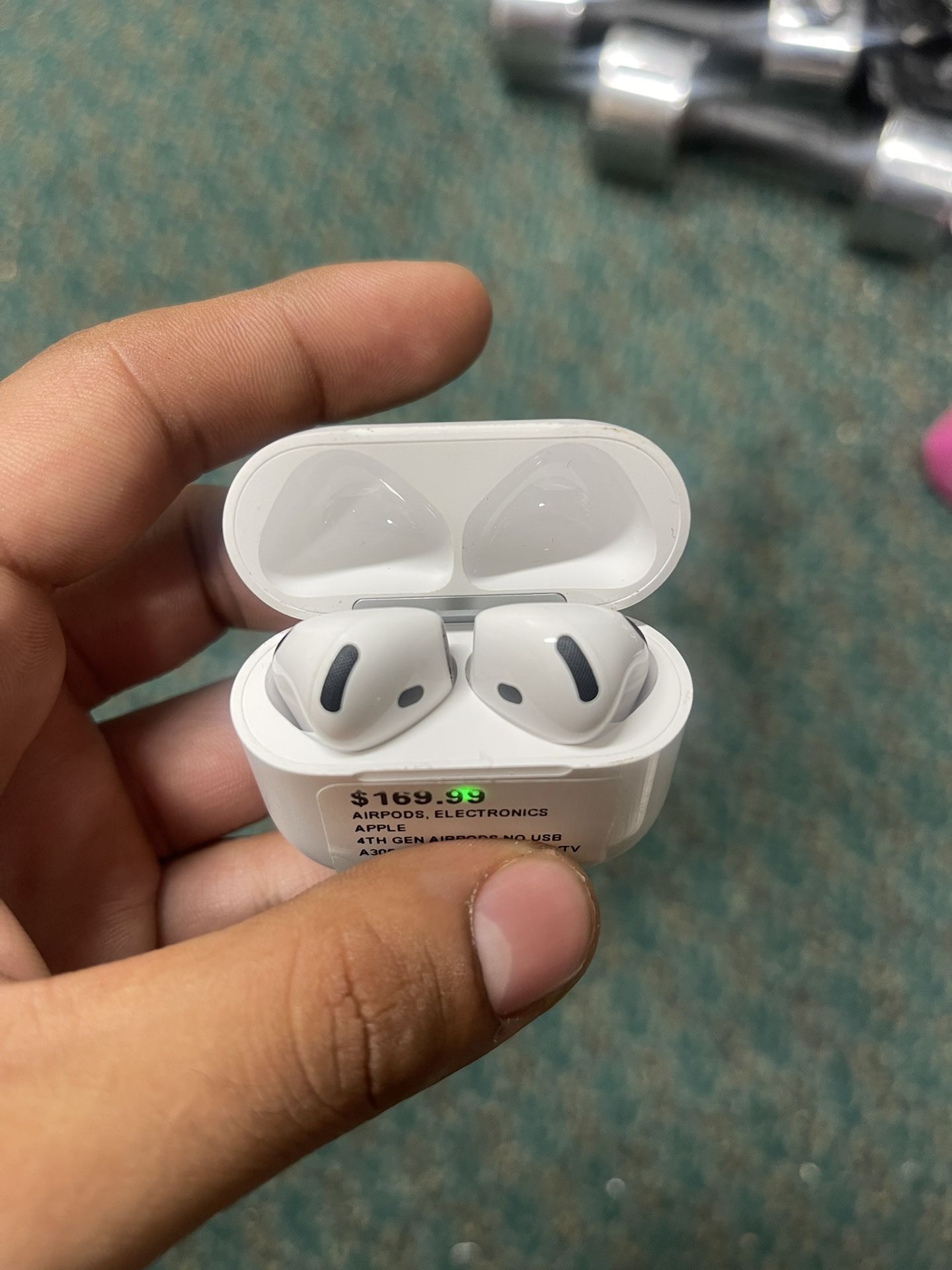 AIRPODS, ELECTRONICS APPLE 4TH GEN AIRPODS NO USB A3059