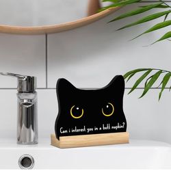 Bathroom cat decor