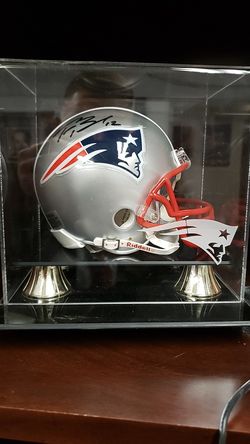 AUTOGRAPHED MINI HELMET BY THE G.O.A.T HIMSELF!