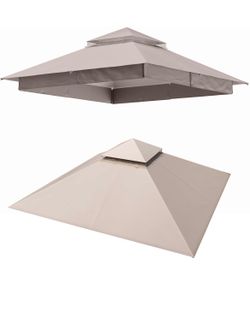 LAUSAINT HOME Gazebo Replacement Canopy Top 8'x8'