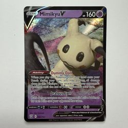 Pokemon TCG Pokémon Mimikyu V Ultra Rare Holo 062/163  Battle Styles