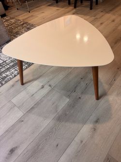 Utopia White Triangle Coffee Table