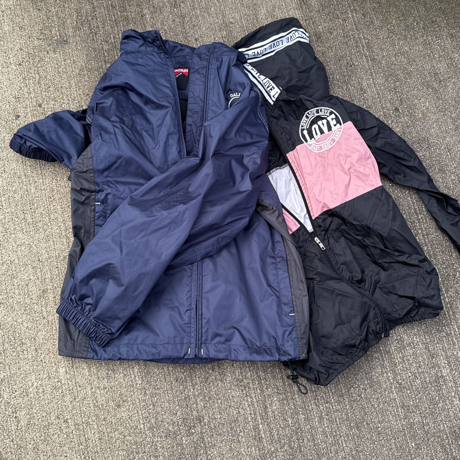 2 Ladies Light Jackets Size M And L 