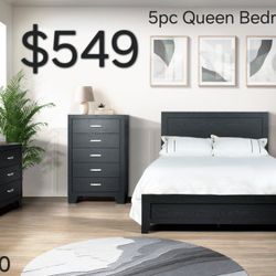 HH3610 5pc Queen Bedroom Set