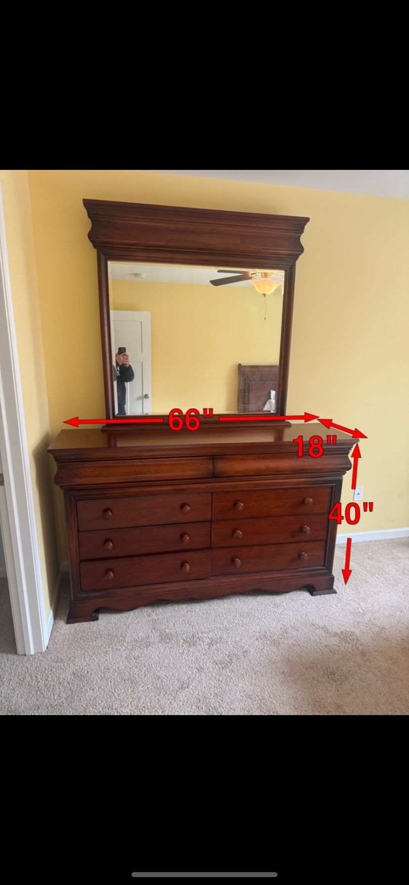8 Drawer Dresser With Mirror