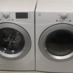 Kenmore Washer And Dryer Set White Working Good