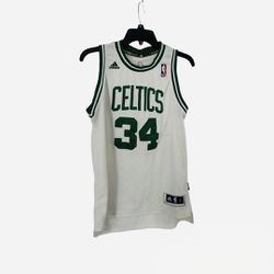 Boys Celtics White Jersey Size Large
