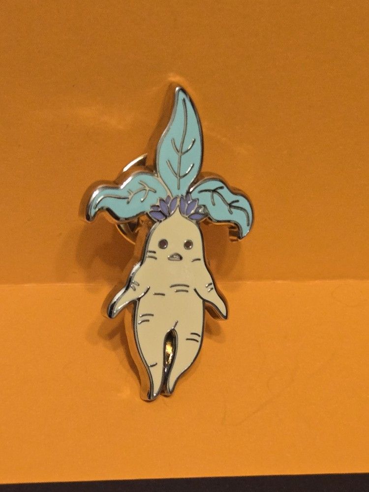 Harry Potter Mandrake Enamel Metal Pin