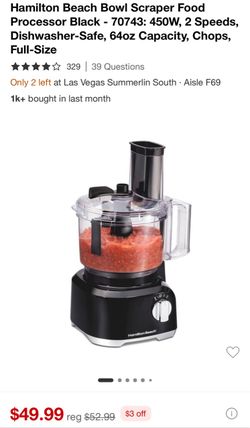 Food processor or chopper Hamilton beach