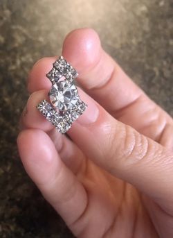 One post earring, costume jewelry
