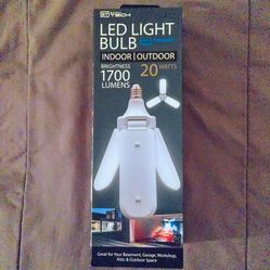 NEW LED light bulb with 3 adjustable panels