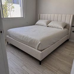 Modern Bed Frame White 
