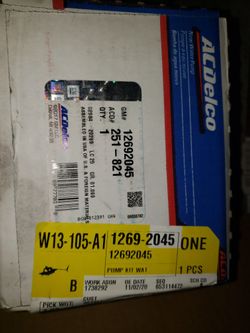 2014-2020 Gm Water Pump 4.3, 5.3, 6.2