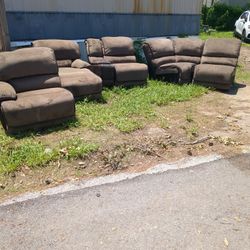 Hancock Living Room Sectional Brown In Color