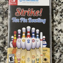 Brand New Sealed Strike Ten Pin Bowling Nintendo Switch