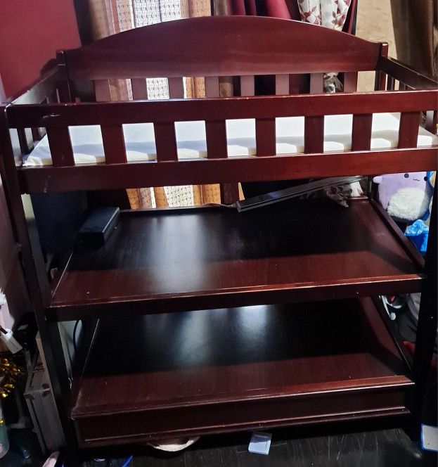 Espresso Brown Changing Table