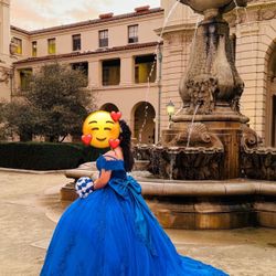 Royal Blue Quincenera Dress 👗 