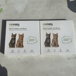 Slow feeder cat bowls 