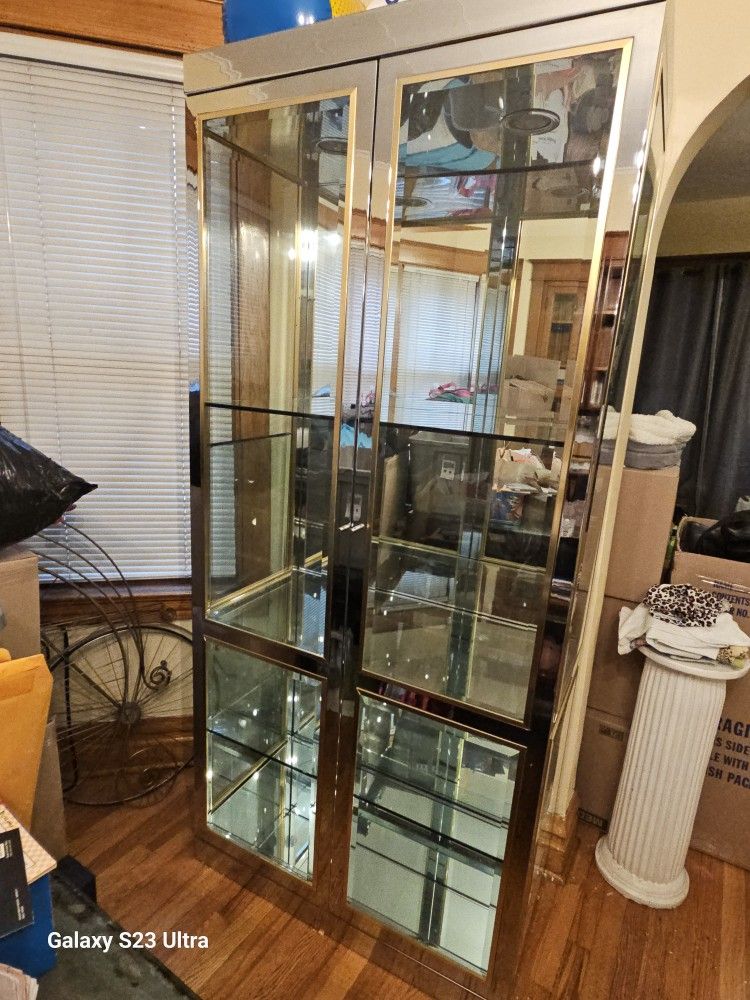 Glass Mirror Cabinet L, Moving Sale $400