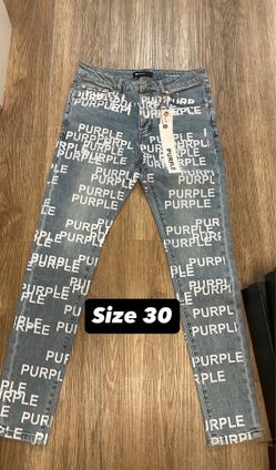 purple jeans