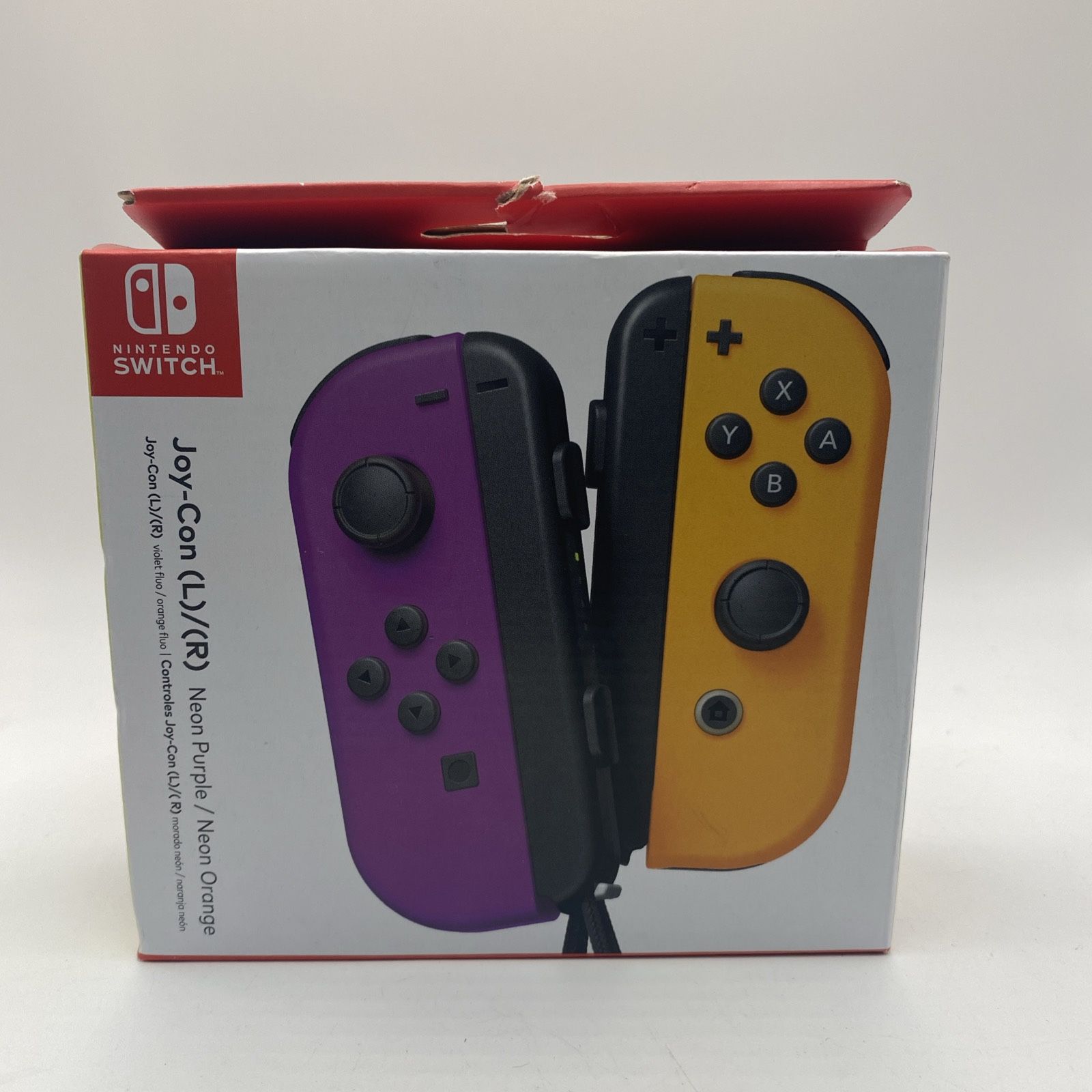 Nintendo Switch Joy-Con Pair, Neon Purple and Neon Orange