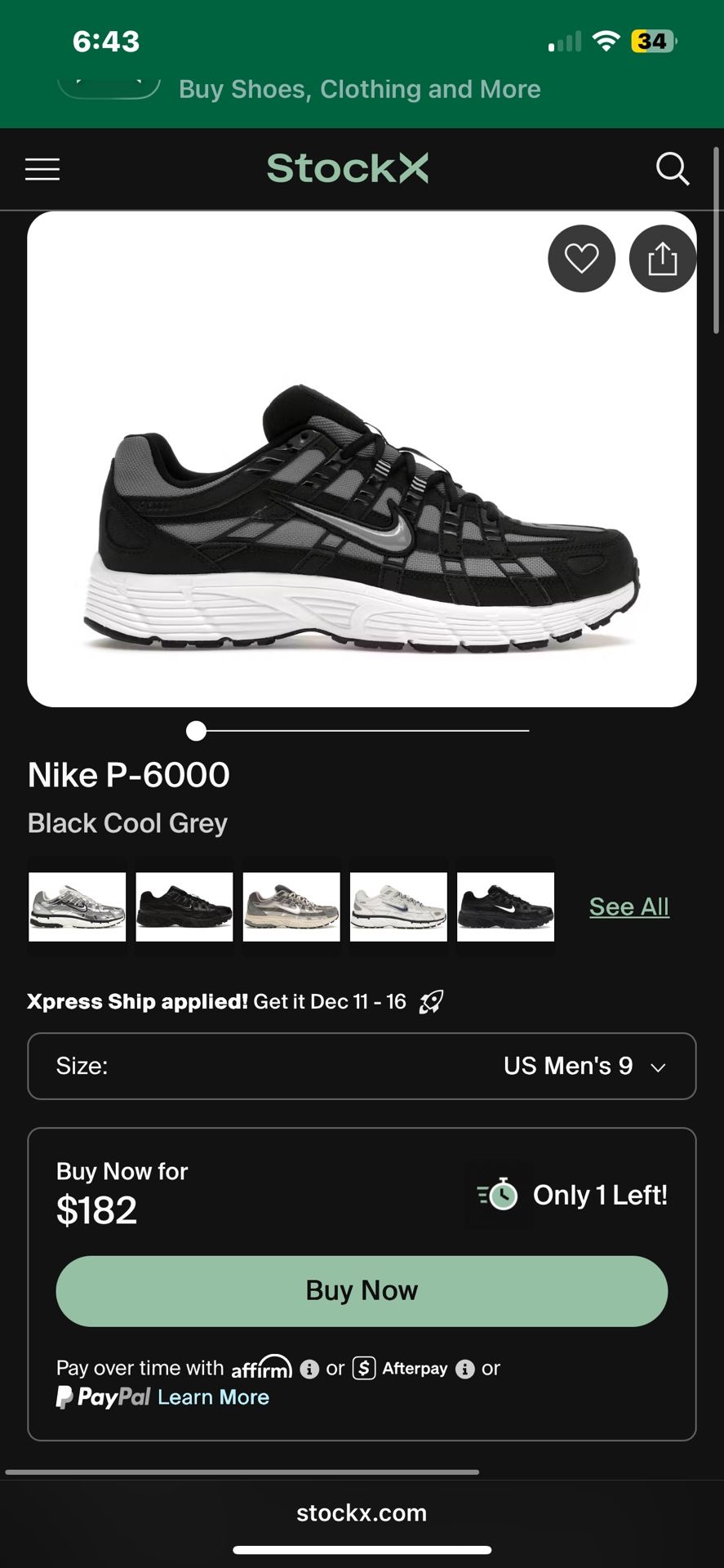 Nike P-6000 
